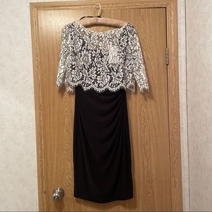 Melanie Lyne dress with beautiful lace topper